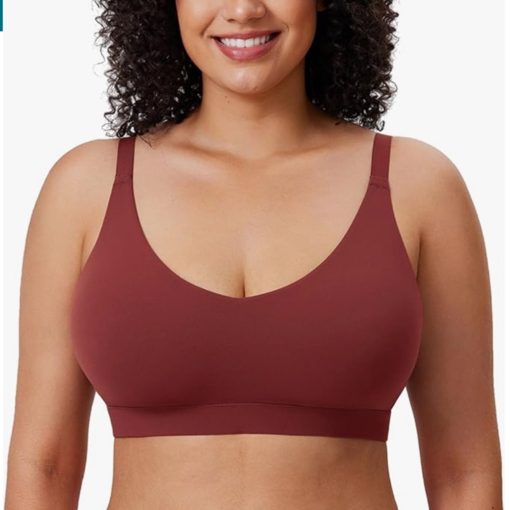 Women's Natrelax Plus Size Wireless Bralette Full Coverage Seamless Tshirt Bras